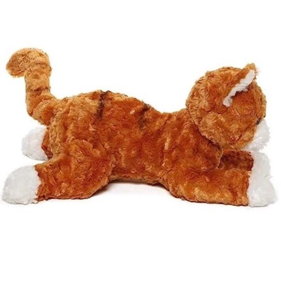 GUND Tabby Plush Stuffed Cat Orange/White Striped Blue Eyes Sienna Kitten Vtg - Picture 3 of 11